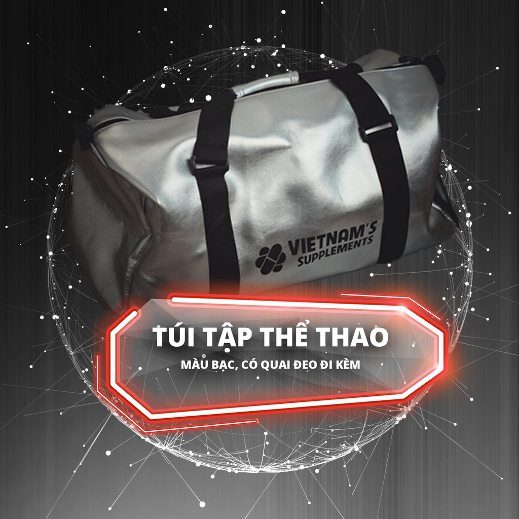 TÚI ĐI TẬP GYM, THỂ THAO THỜI TRANG (MÀU BẠC)