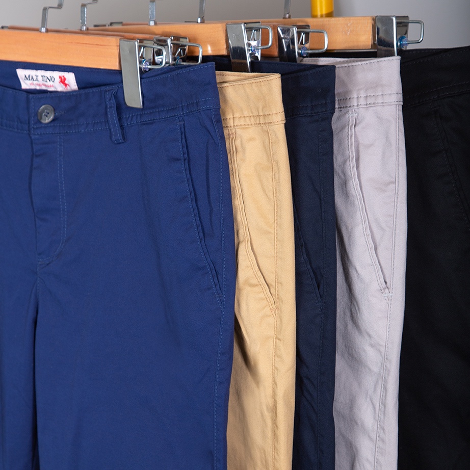 Quần Kaki Nam Maxtino. Mẫu Quần Ống Rộng, Chất Co Giãn - Phong Cách Công Sở