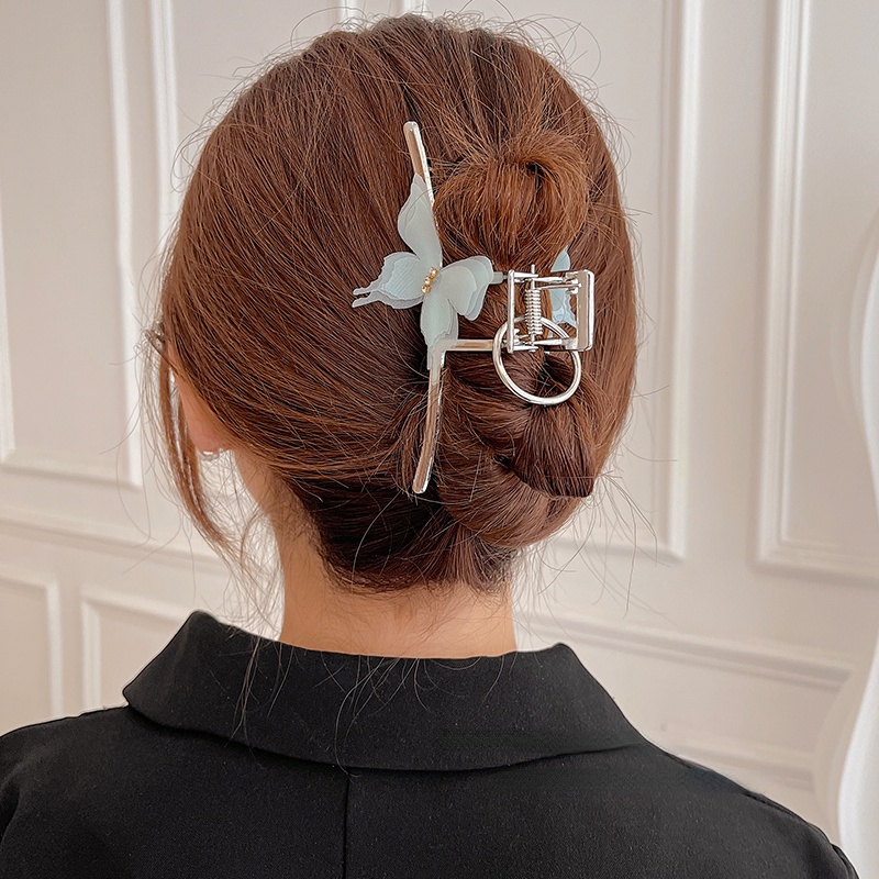 Kẹp Tóc Hình Cá Mập Đơn Giản Và Tinh Tế Bằng Kim Loại 2022 Cho Nữ