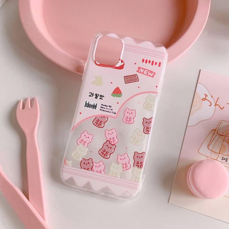 Ốp điện thoại hình gấu gummy cho iPhone 6/6plus/6s/6splus/7/7plus/8/8plus/x/xs/xr/xsmax/11/12/13/pro/max/plus/promax | BigBuy360 - bigbuy360.vn