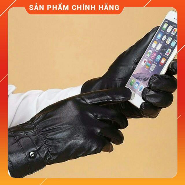 [HÀNG SIÊU TỐT] Găng tay da cảm ứng smartphone 10 ngón nam nữ