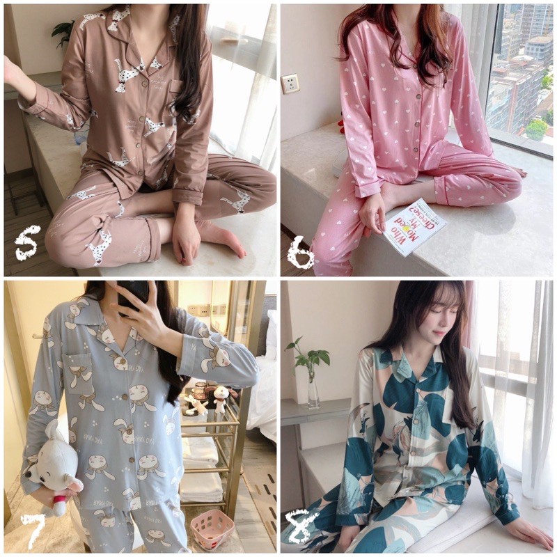 Bộ ngủ pijama qccc mẫu dài tay #165k | BigBuy360 - bigbuy360.vn