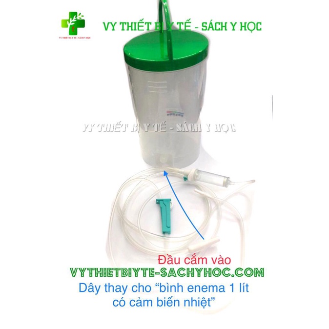 Dây thay cho “bình enema 1 lít có cảm biến nhiệt” tặng kèm 1 dây thay