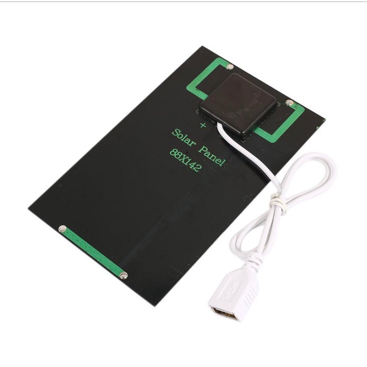 Solar Panel Pin năng lượng mặt trời 5V2W đầu ra cổng usb cái có thể dùng để sạc điện thoại