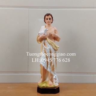 Tượng Thánh Gioan Baotixita (Gioan Tẩy G.iả, Gioan Tiền Hô) 40cm composite