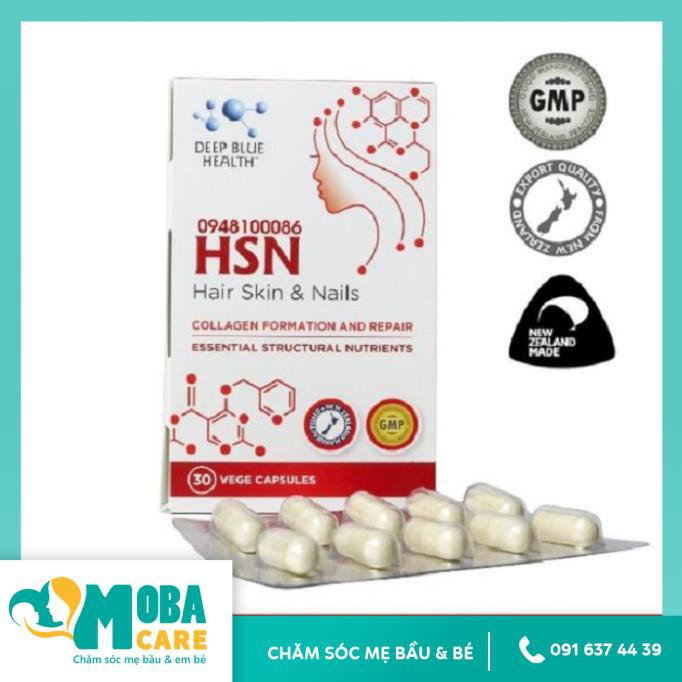 Viên uống HSN Deep Blue Health dưỡng ẩm sáng da dưỡng tóc móng | BigBuy360 - bigbuy360.vn