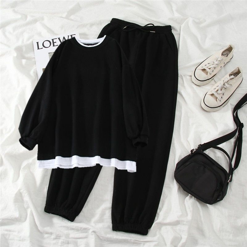 One Áo Sweater / Suit [Áo Sweater + Quần] Legging Rộng Mùa Đông Dáng Rộng Thời Trang Và Dày Cho Nữ | BigBuy360 - bigbuy360.vn