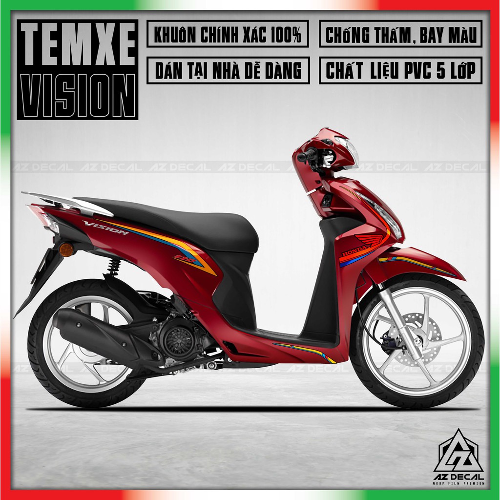 Tem Xe Vision | VS152010TC | Phong Cách Tem Chỉ Tạo Điểm Nhấn Cho Xe