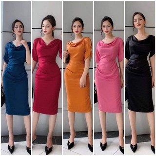 Váy lụa cổ đổ (45-65kg)