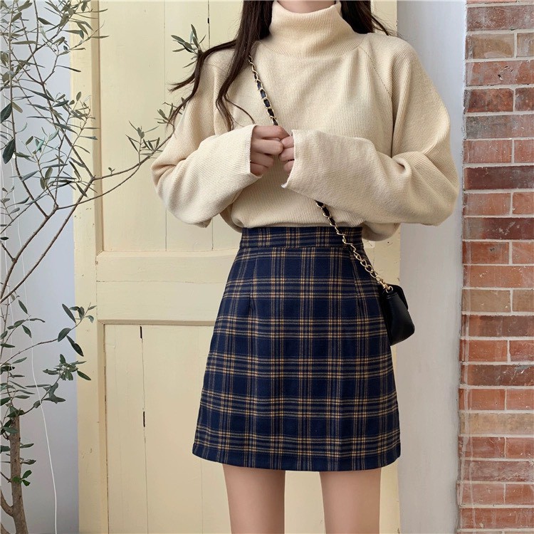 Chân Váy Công Sở Kẻ Năng Động Hàn Quốc CV03 | BigBuy360 - bigbuy360.vn