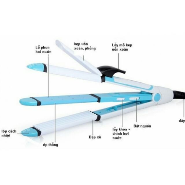 Lược điện Shinon 4 in1