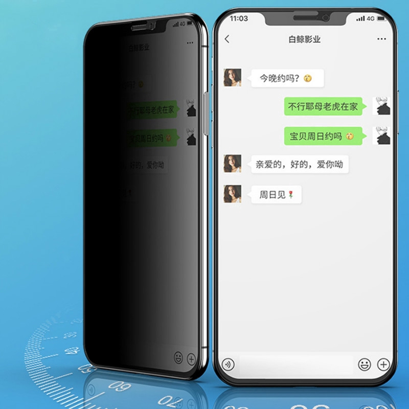 Kính cường lực 9h bảo vệ sự riêng tư chống nhìn lén độ nét cao cho iPhone 11 12 13 Pro max X XS MAX XR 6 6S 7 8 Plus