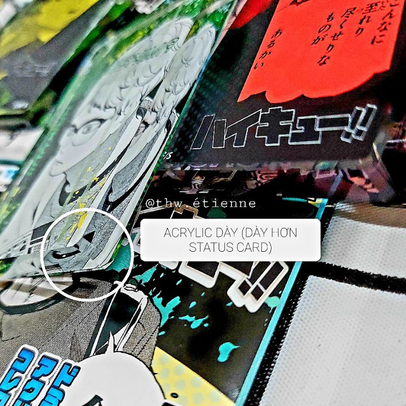 (SẴN) Keychain acrylic Domino nhân vật HAIKYUU!! HQ chính hãng