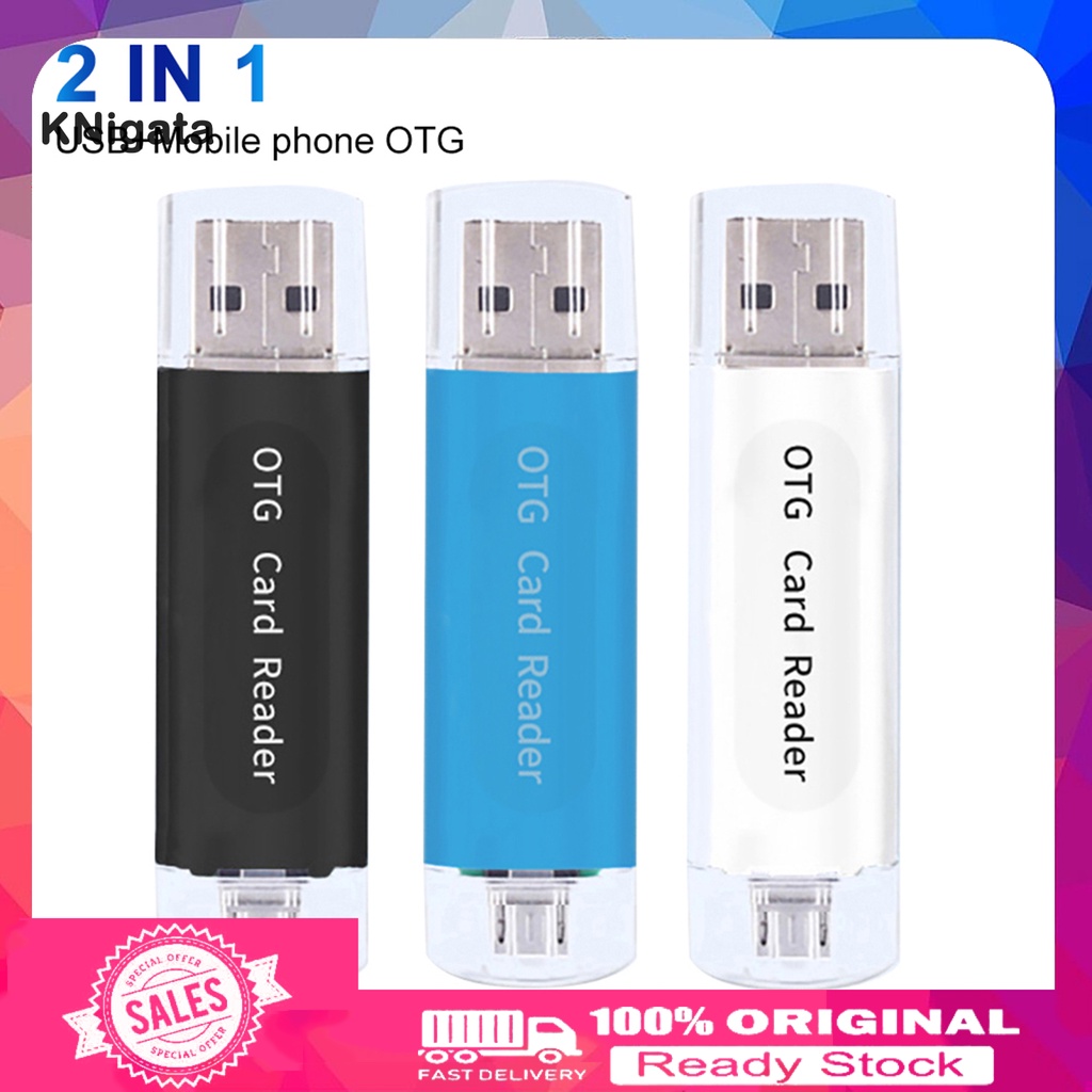 Đầu Đọc Thẻ Nhớ Usb 2.0 Otg 2 Trong 1 Cho Máy Tính / Điện Thoại Android | BigBuy360 - bigbuy360.vn