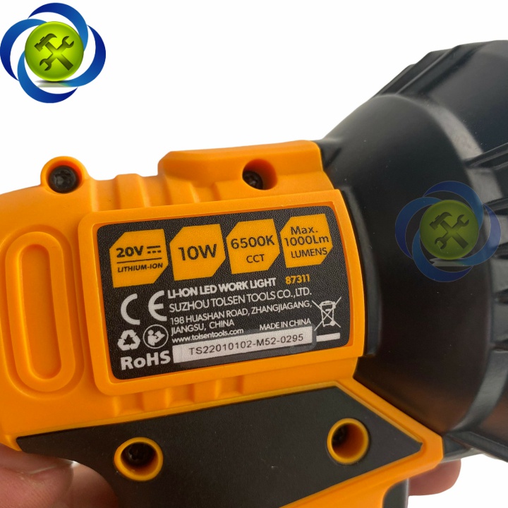 Thân đèn LED dùng Pin 20V công suất 10W Tolsen 87311