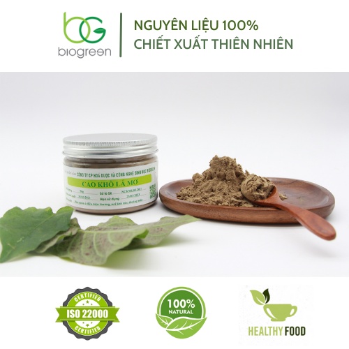 Bột lá mơ lông, bột chiết xuất từ lá mơ lông nguyên chất Biogreen tốt cho h.ệ t.iêu.h.óa  50g,100g