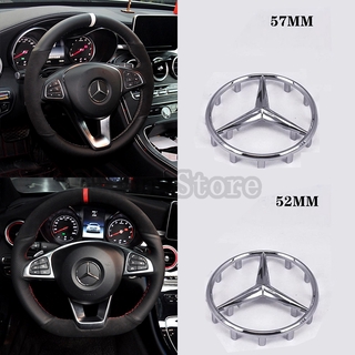 Phụ kiện trang trí vô lăng xe hơi bằng nhựa abs 52mm 57mm cho Mercedes Benz Glk Gla ml Gl Cla Cls Glc Gle Gls