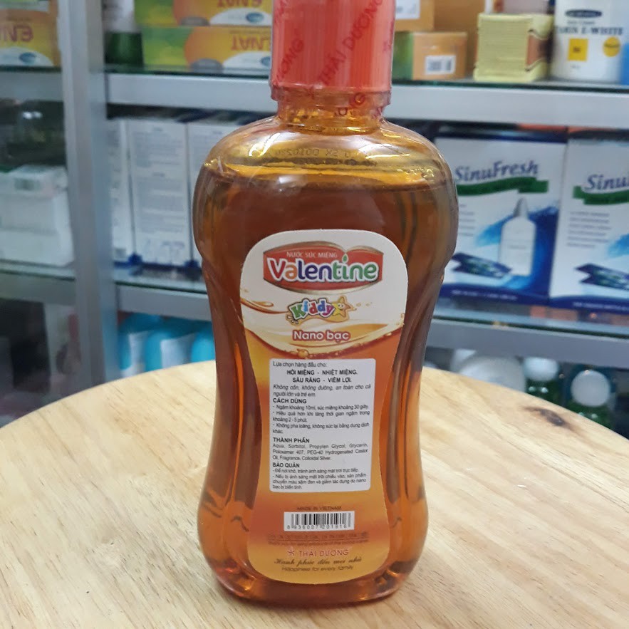 Nước súc miệng Valentine kiddy 250ml cho bé