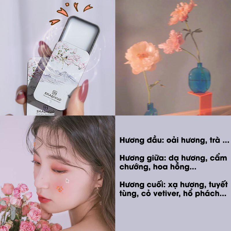 Set 3 hộp nước hoa khô dạng sáp, khử mùi, thơm lâu, nước hoa khô nữ hương thơm nhẹ nhàng, quyến rũ | BigBuy360 - bigbuy360.vn