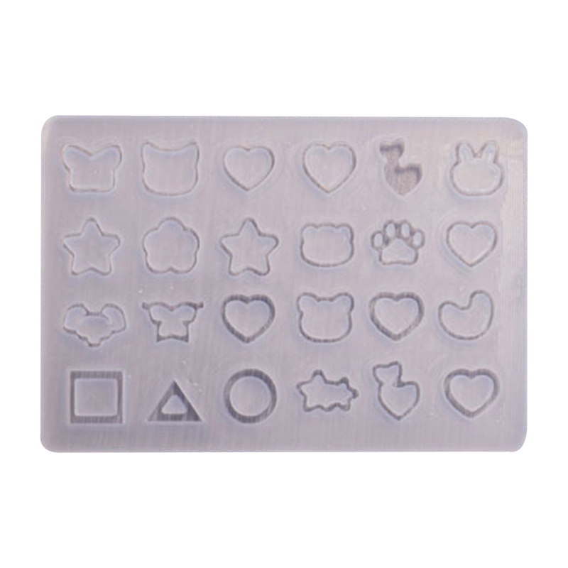 Khuôn Silicone Làm Móc Khóa Epoxy Resin Pha Lê Cát Chảy Nghệ Thuật
