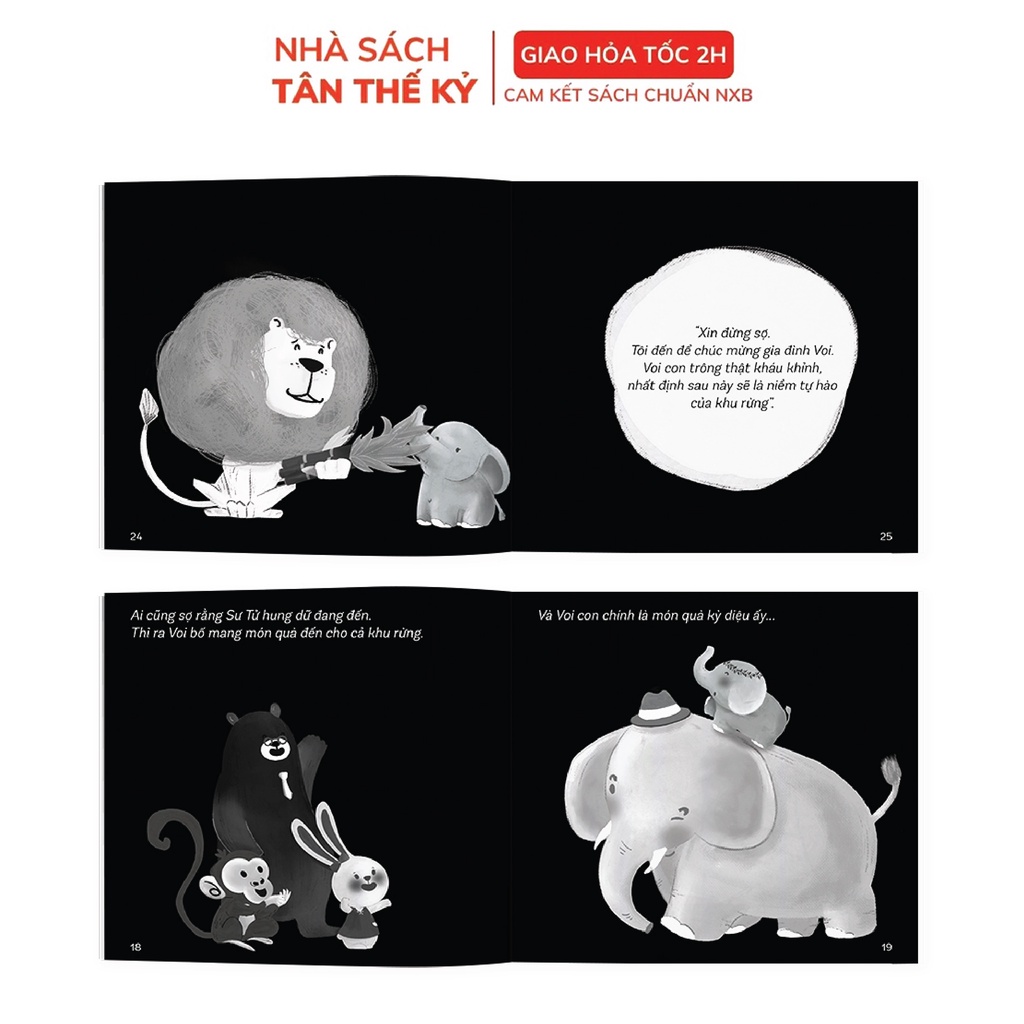 Sách Ehon kích thích thị giác cho bé - Cảm Ơn Con - Dành cho trẻ 0-18 tháng tuổi và mẹ bầu
