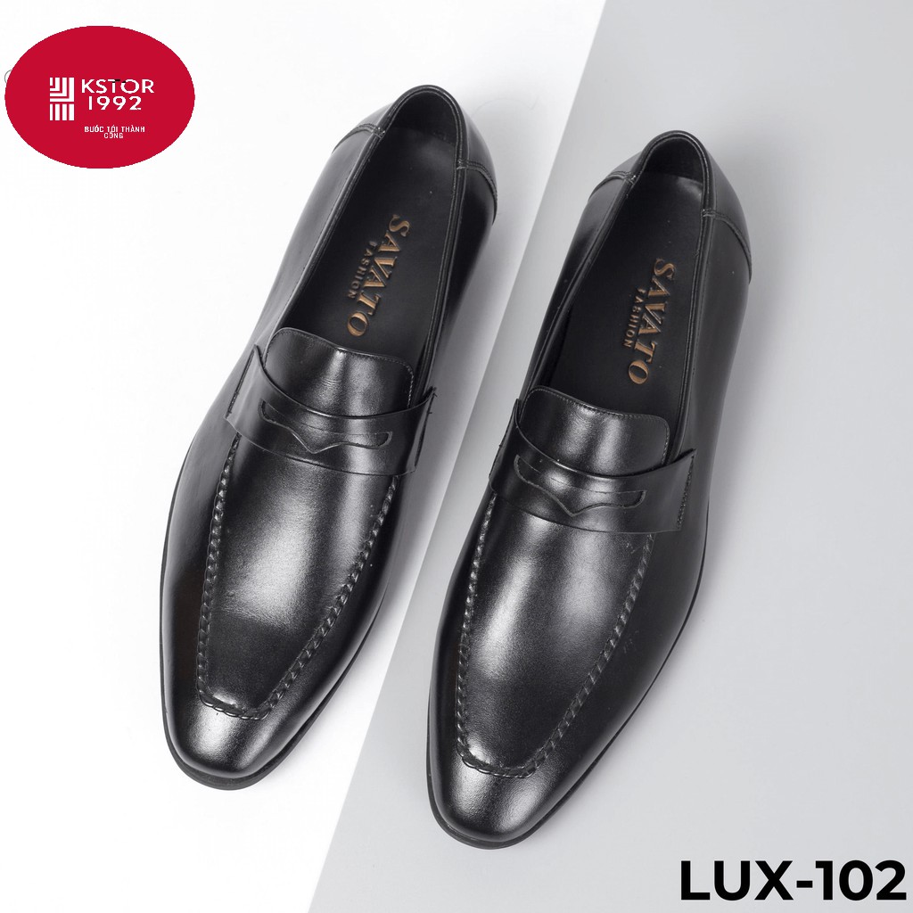 Giày tây nam cao cấp công sở màu đen lịch lãm Kstore Lux 102