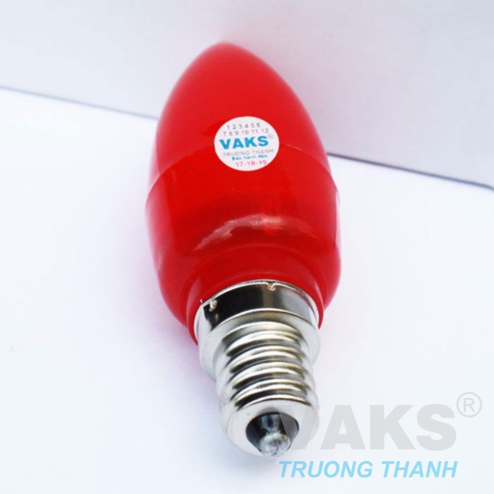 Bộ 4 bóng Led trái ớt E12 ánh sáng mạnh (1W) - đỏ