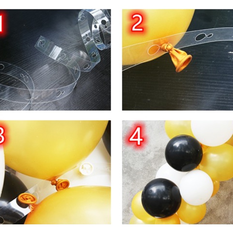 Dây Nhựa 5m Trong Suốt Hai Lỗ Dùng Trang Trí Bong Bóng DIY