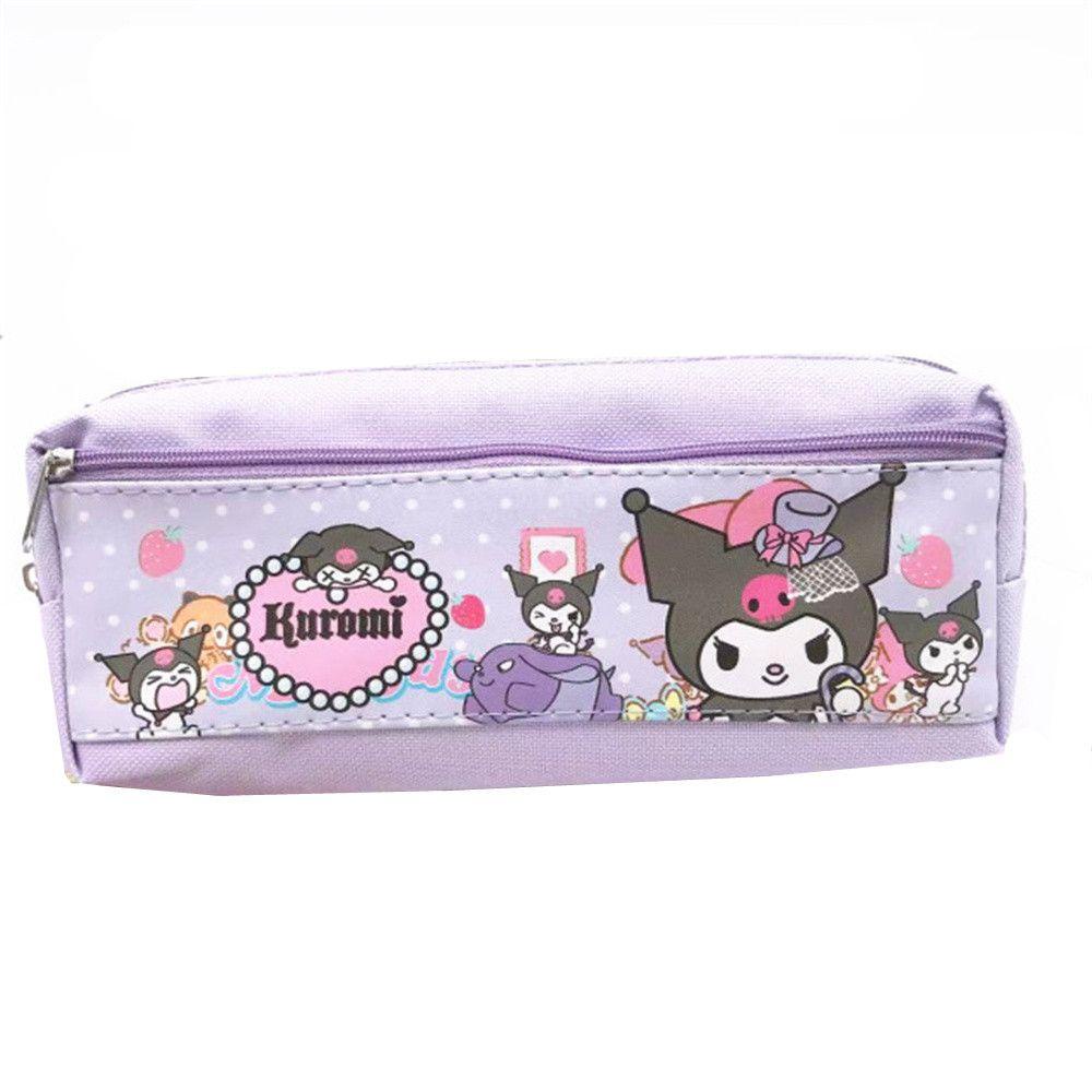 Túi Đựng Bút Họa Tiết Hoạt Hình Dễ Thương Có Khóa Kéo Tiện Dụng Cho Trẻ Em