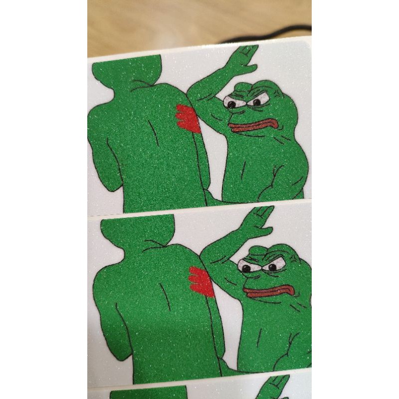 FROG PEPE - Decal Sticker Thẻ ATM  Miếng Dán Trang Trí NF2 Cards