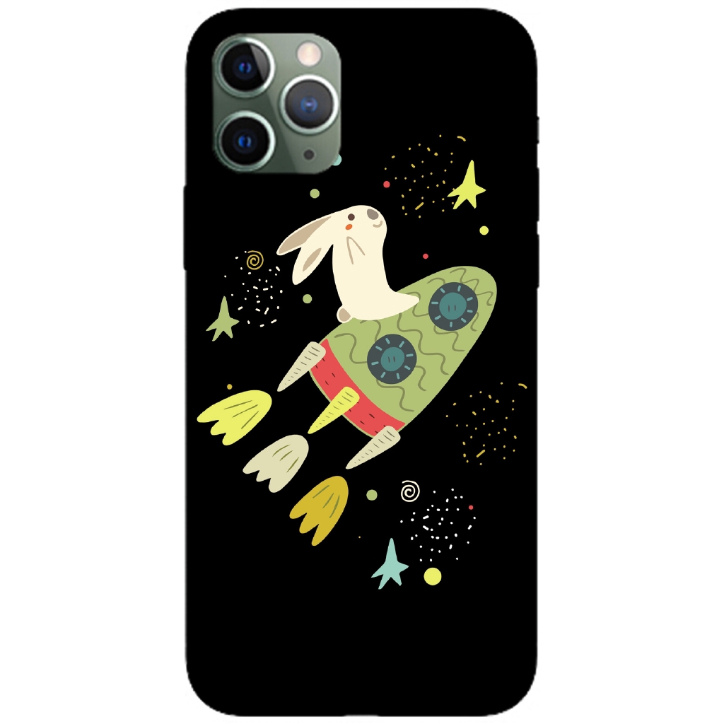 【Ready Stock】iPhone 5 SE 5S 6 6S 7 8 Plus X XS Silicone Soft TPU Case Cartoon Space Astronaut Back Cover Shockproof Casing