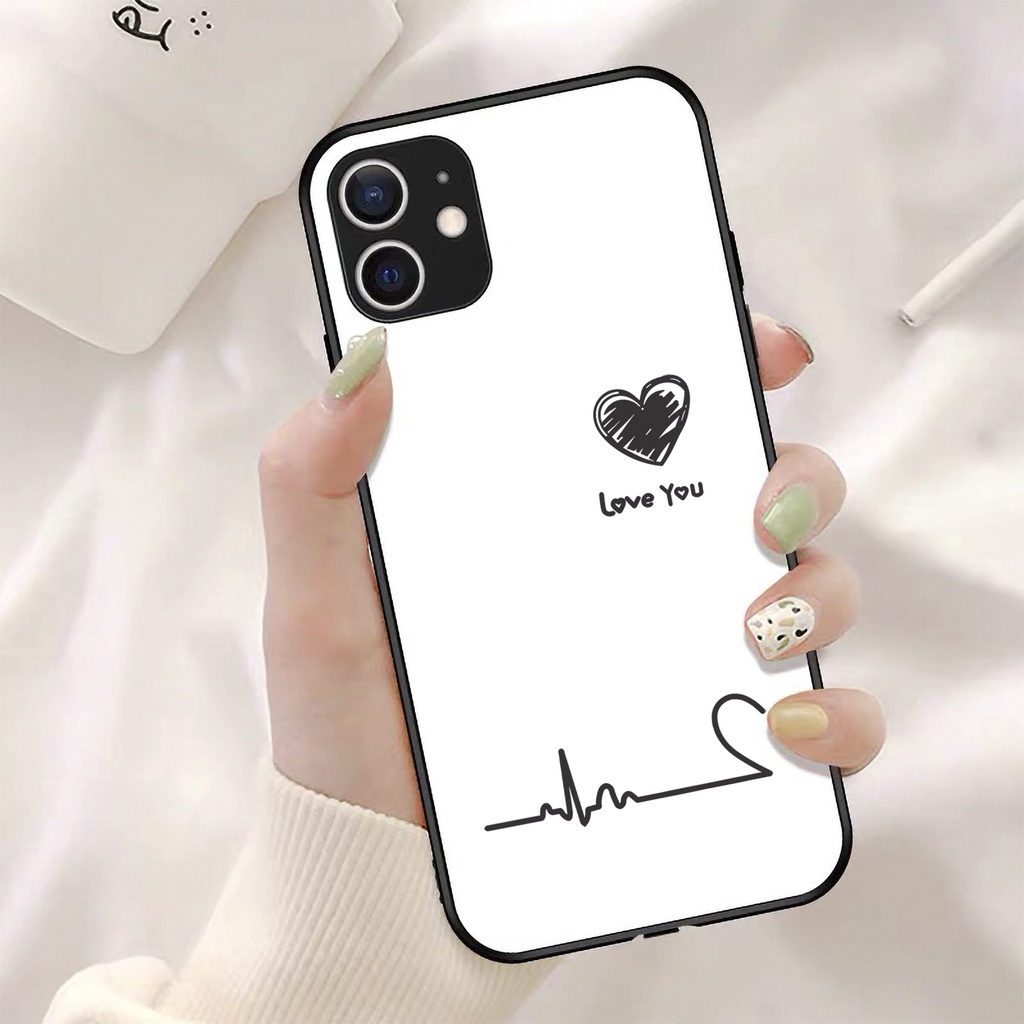 Ốp lưng iphone 7 plus 8 plus x xr xs max 11 pro max 12 pro max 12 mini 6 plus 6s plus ốp đôi iphone nhịp đập trái tim