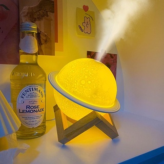  Máy Phun sương Tinh Dầu Mặt Trăng 3D Máy khuếch Tán Phun Sương Tích Hợp Đèn Ngủ Thơm Phòng Tạo Ẩm  Khử Mùi 