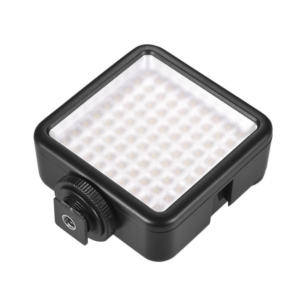 Andoer W81 Mini Interlock Camera LED Light Panel 6.5W Dimmable 6000K Camcorder Video Lamp with Shoe Mount Adapter for DJI Ronin-S OSMO Mobile 2 Zhiyun Smooth 4 Gimbal Stabilizer for Canon Nikon Sony DSLR