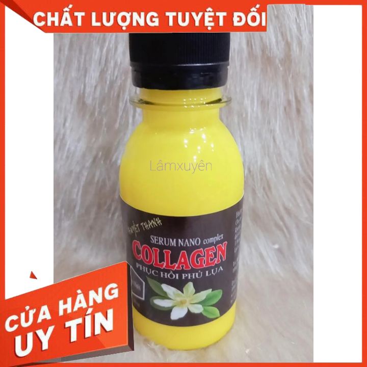 HUYẾT THANH SERUM NANO COMPLEX COLLAGEN PHỤC HỒI PHỦ LỤA chai nhỏ 100ML sử dụng trực tiếp h0oặc pha thuốc số 1