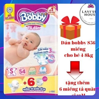 《 HCM 》TẶNG ĐAI ĐA NĂNG 👉 MUA 2 GÓI TÃ DÁN SƠ SINH BOBBY XS 7O+6 , S54 +6 ( > 5 Kg )