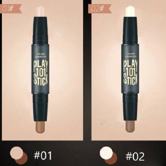 Thanh Tạo Khối - Bắt Sáng 2 Đầu Dạng Thỏi Lameila Geometry Face 109 Stick 3g - Hàng nội địa Trung