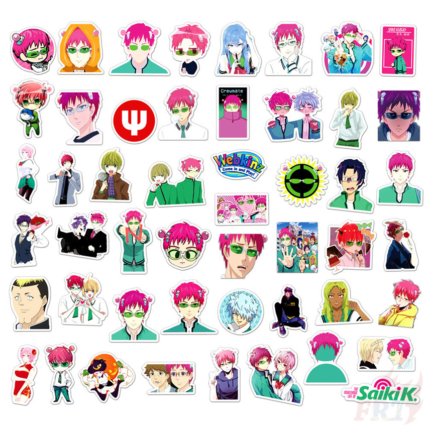 ❉ Saiki Kusuo no sai-nan - Series 01 Anime Cartoon Stickers ❉ 50Pcs/Set Fashion DIY Waterproof Doodle Decals Stickers