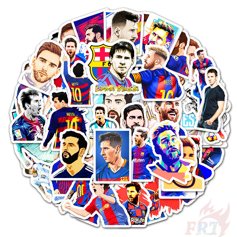❉ Leo Messi Series 02 - Famous Football Sports Player Superstar Stickers ❉ 50Pcs/Set Fans Collection Waterproof DIY Fashion Decals Doodle Stickers