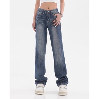 Quần Jeans Nữ ống rộng dáng suông phong cách Streetwear (hàng chất lượng cao)