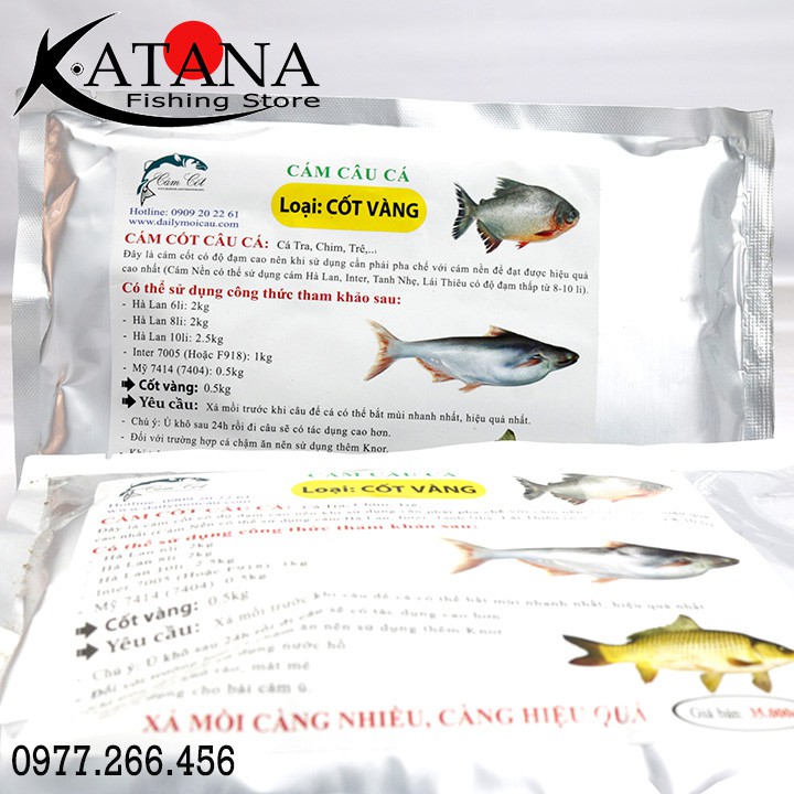 Cám Câu Cá - Cốt Vàng, Cốt Đen, Cốt K52 - câu cá tra, cá tự nhiên hiệu quả