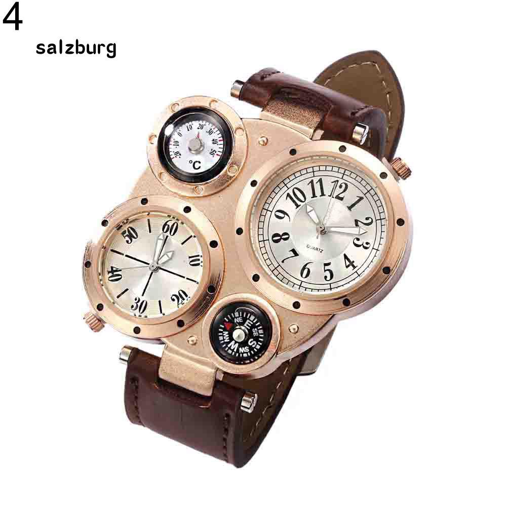 Đồng hồ đeo tay 4 mặt số kết hợp nhiệt kế và la bàn độc đáo chống nước và thời trang cho nam | BigBuy360 - bigbuy360.vn