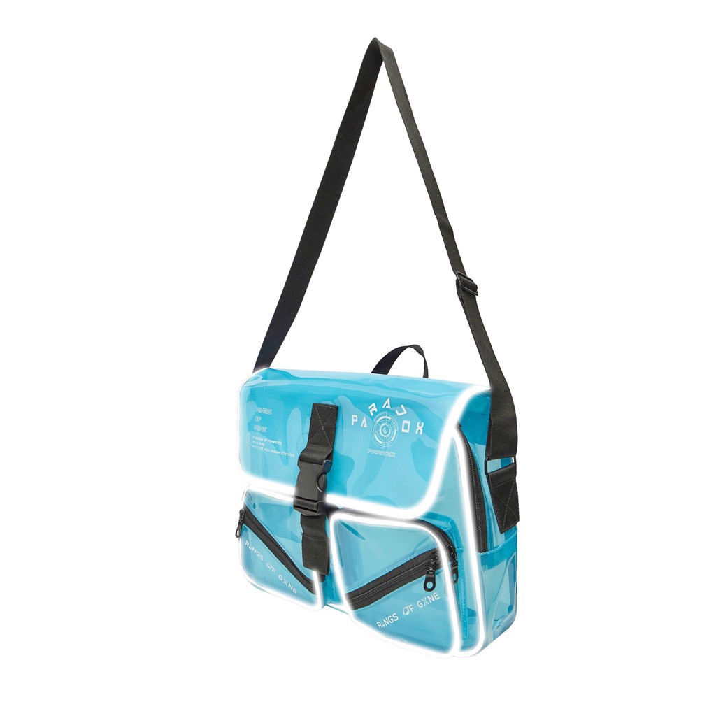 Cặp đeo chéo Paradox BABY BLUE WHITE-WORDING SHOULDER BAG