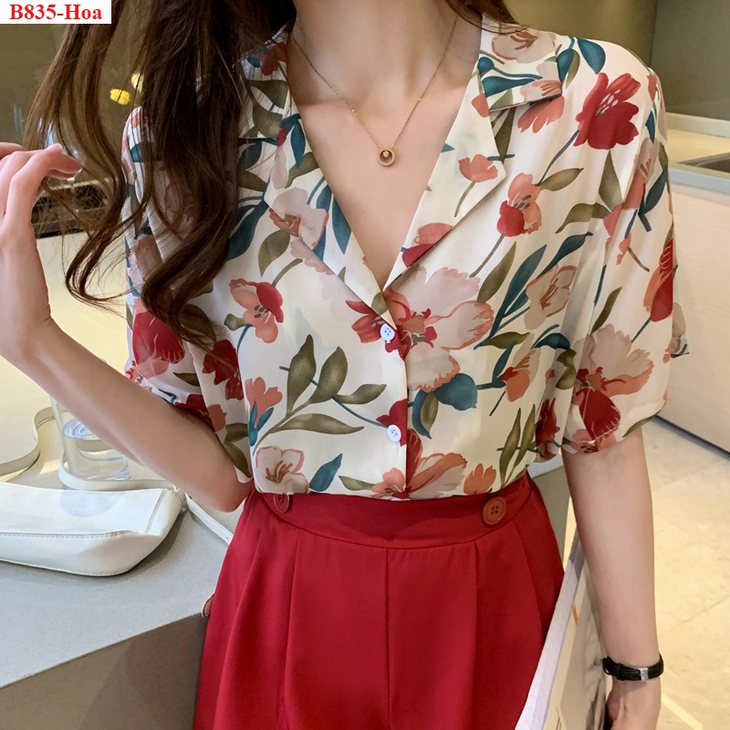 ÁO SƠ MI HOA SANG TRỌNG - B835
