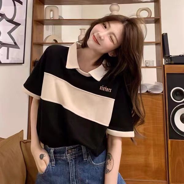 Áo polo Ngắn Tay Form Rộng Thời Trang Mùa Hè Dành Cho Nữ