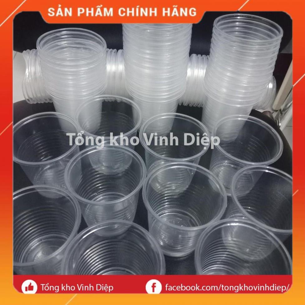 50 Cốc nhựa dùng 1 lần dung tích 140ml 220ml 280ml 300ml 400ml 500ml