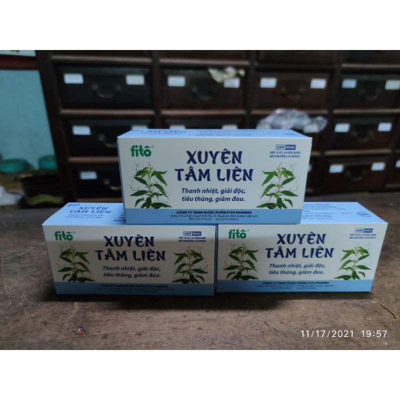 xuyên tâm liên FiTo hộp 100 viên