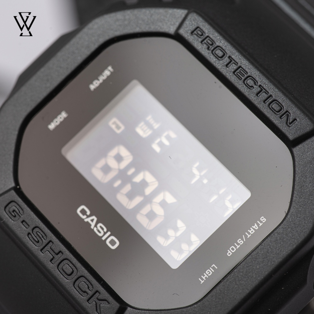 Đồng Hồ Quartz Nam Casio G-Shock WATCHSTORE DW-5600BBN-1DR Thiết Kế Mặt Kính Khoáng 43mm, Dây Và Vỏ Nhựa Chống Nước Tốt