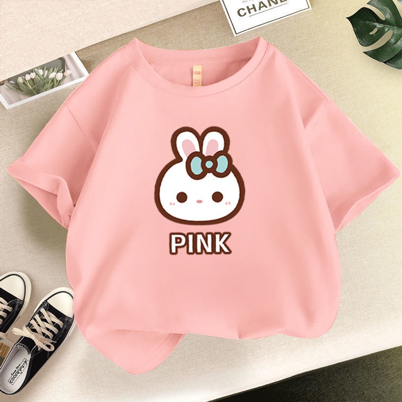 Áo Thun Tay Ngắn In Họa Tiết Hoạt Hình Phong Cách Mới Cho Bé Gái