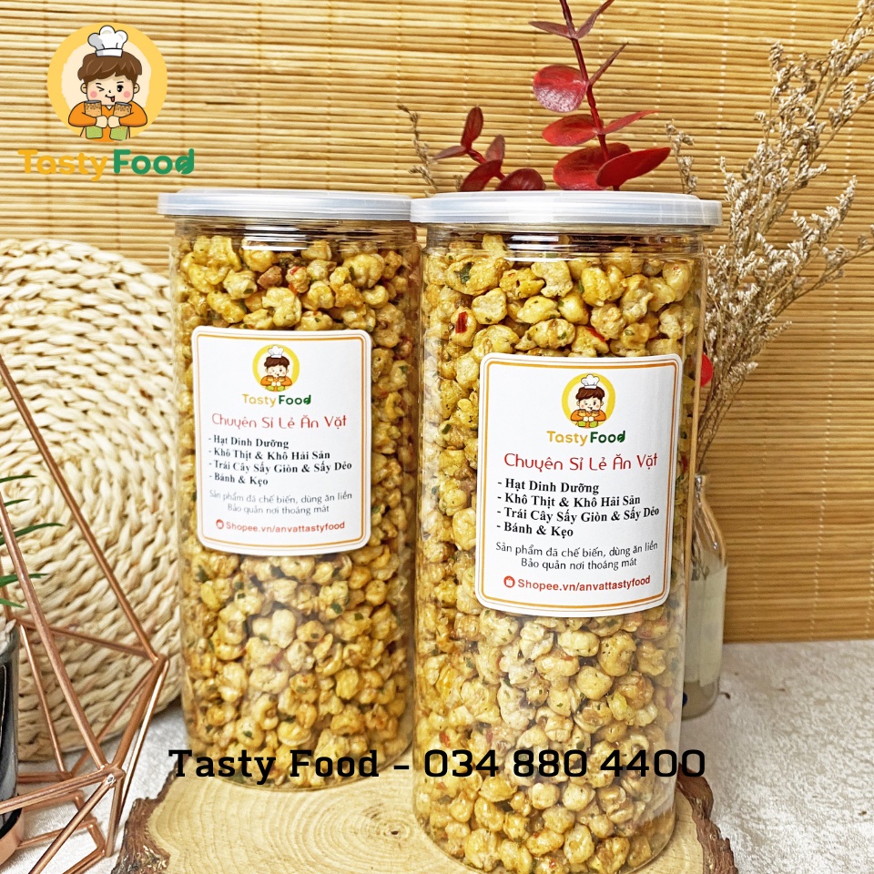 400G Bắp Sấy Mắm Hành Tatsy Food | HOÀN ĐỔI 100% nếu không như mô tả